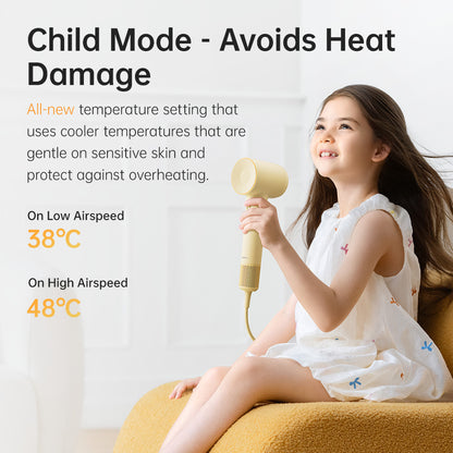 Laifen SE 2 High Speed Hairdryer with Child Mode, 1min Quick Dry, Avoids Heat Damage
