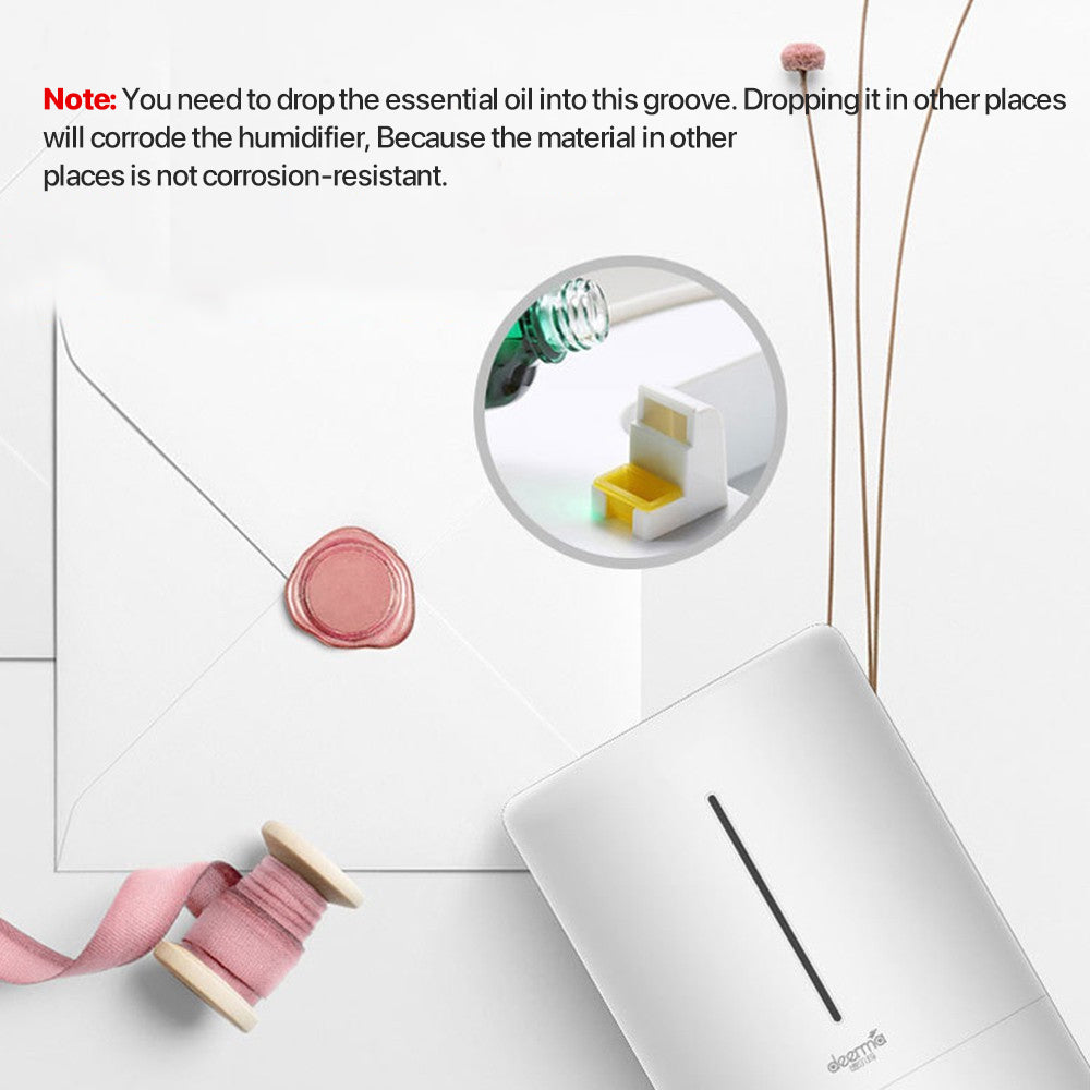 Deerma F628S 5L Air Humidifier Quiet Operation, Silent Ultrasonic, ABS Quality , LED Screen
