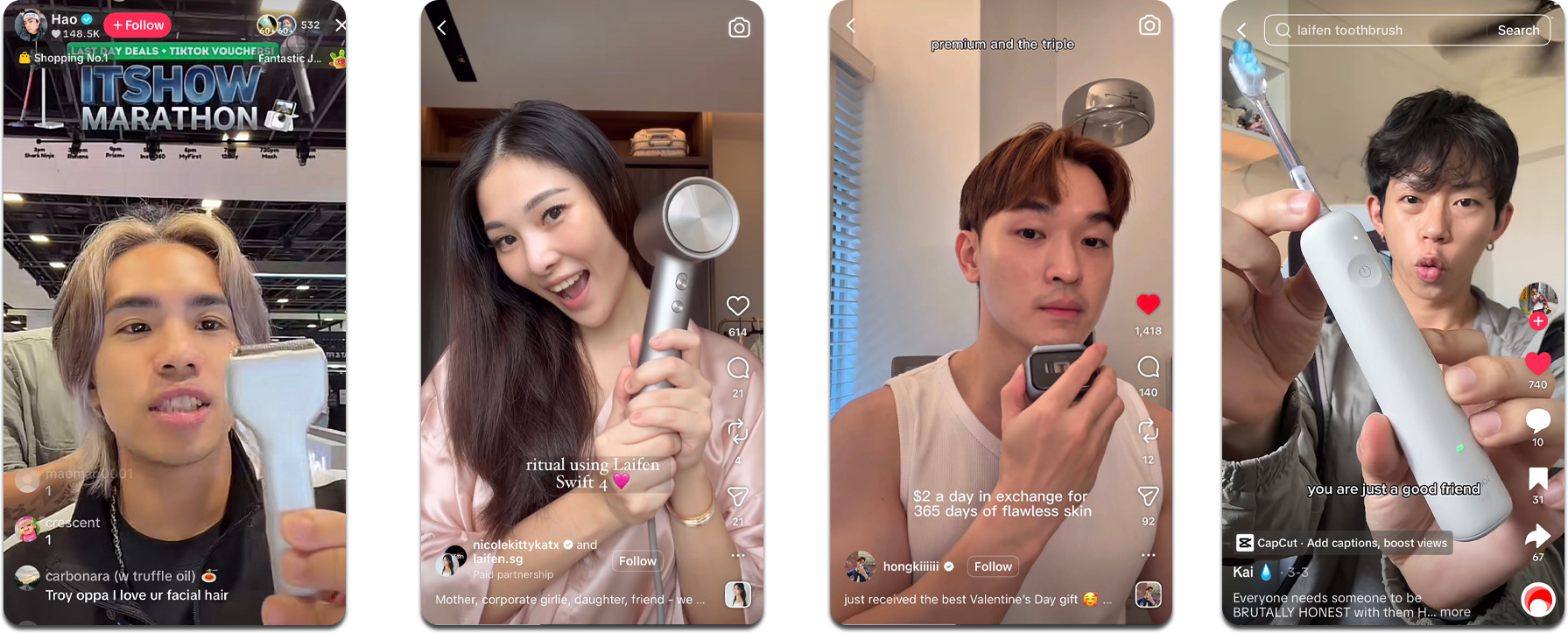 TikTok creator campaigns for personal care products