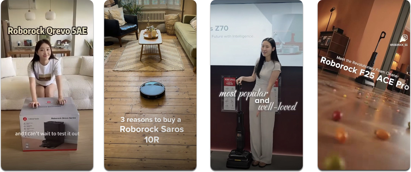 Additional Roborock creator campaign examples